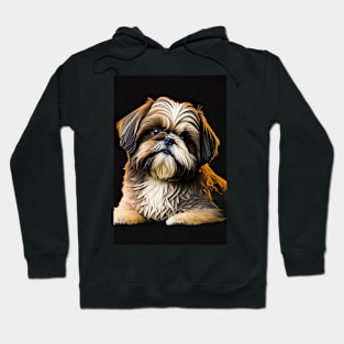 Super Cute Shih Tzu Portrait Hoodie